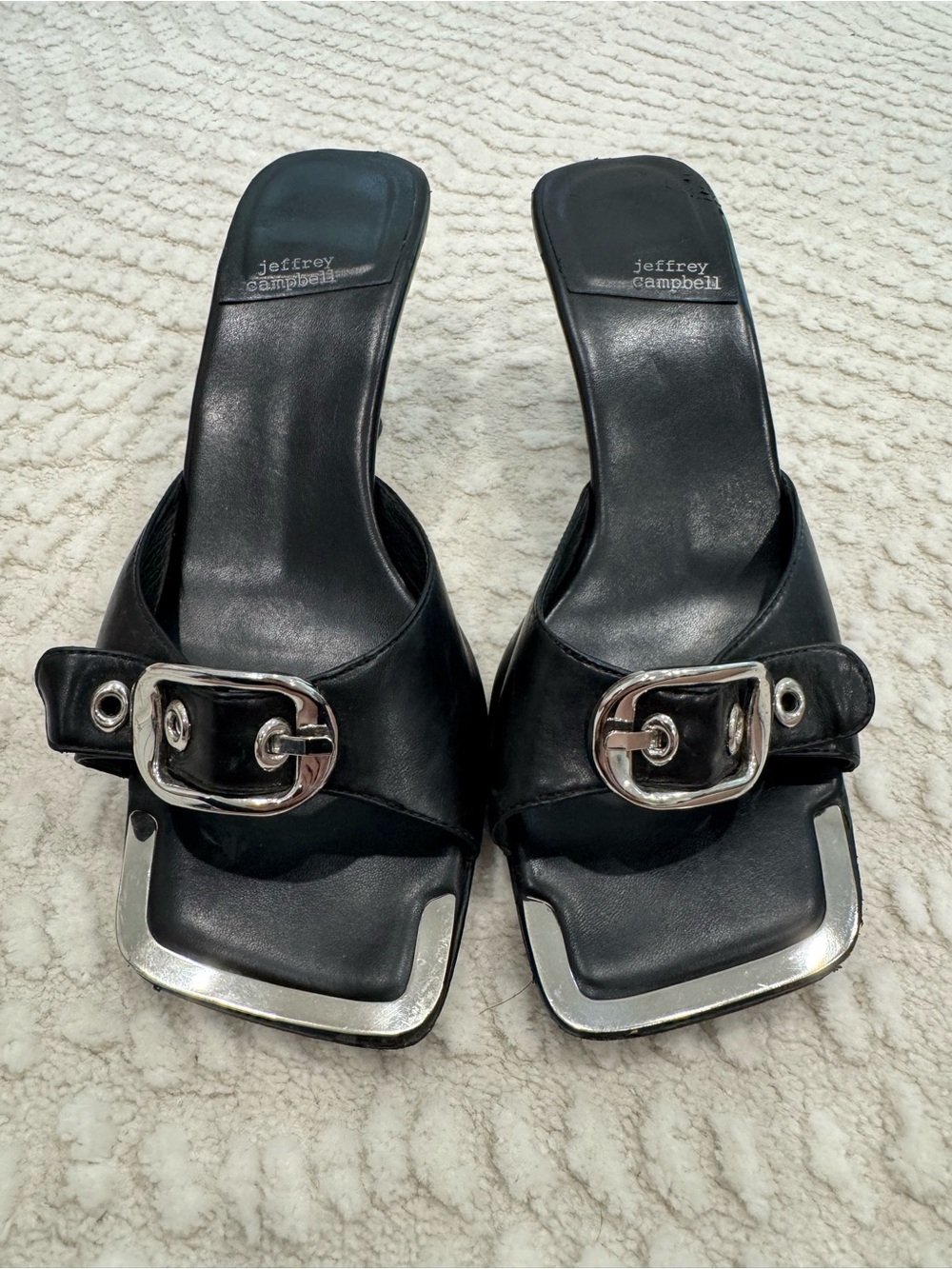 JEFFERY CAMPBELL Fasten-Up Heeled Mule
